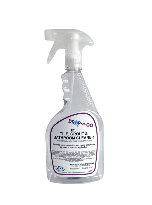 Drop n Go Tile, Grout, & Bathroom Cleaner - Spray Bottle/Trigger