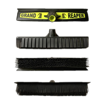 Grand Reaper Broom, Squeegee & Pet Hairbrush for carpet